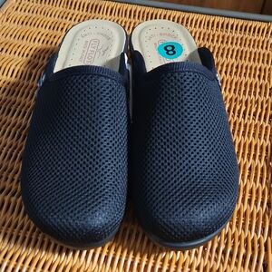 Black Mesh Slip on shoes